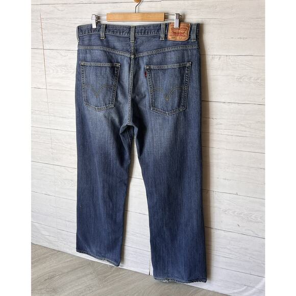 Levis Jeans Mens Size 38 X 32 Loose Straight Fit 569 Denim 100% Cotton - Picture 11 of 16